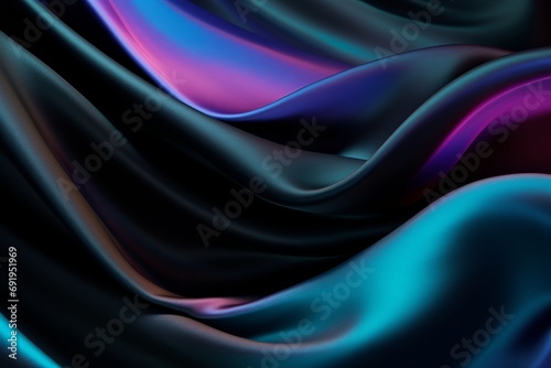 Wallpaper Mural Colored And Matt Black kawaii aesthetic Flowing Fabrics, Fabric Texture, Wave Fabrics Torontodigital.ca