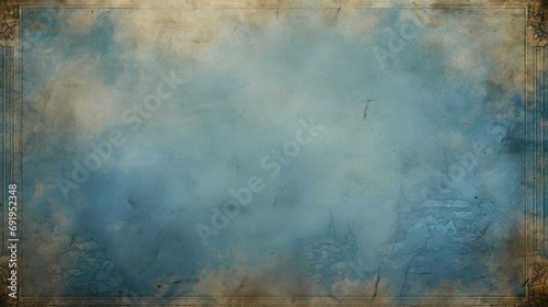 Epic Ancient Odyssey Greek Background Texture - Antique Backdrop in the Colors Blue, Beige and Gold - Amazing Classical Legendary Blue, Beige and Gold Wallpaper created with Generative AI Technology