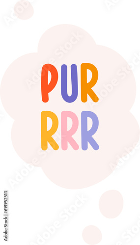 Purrr Lettering Cloud
