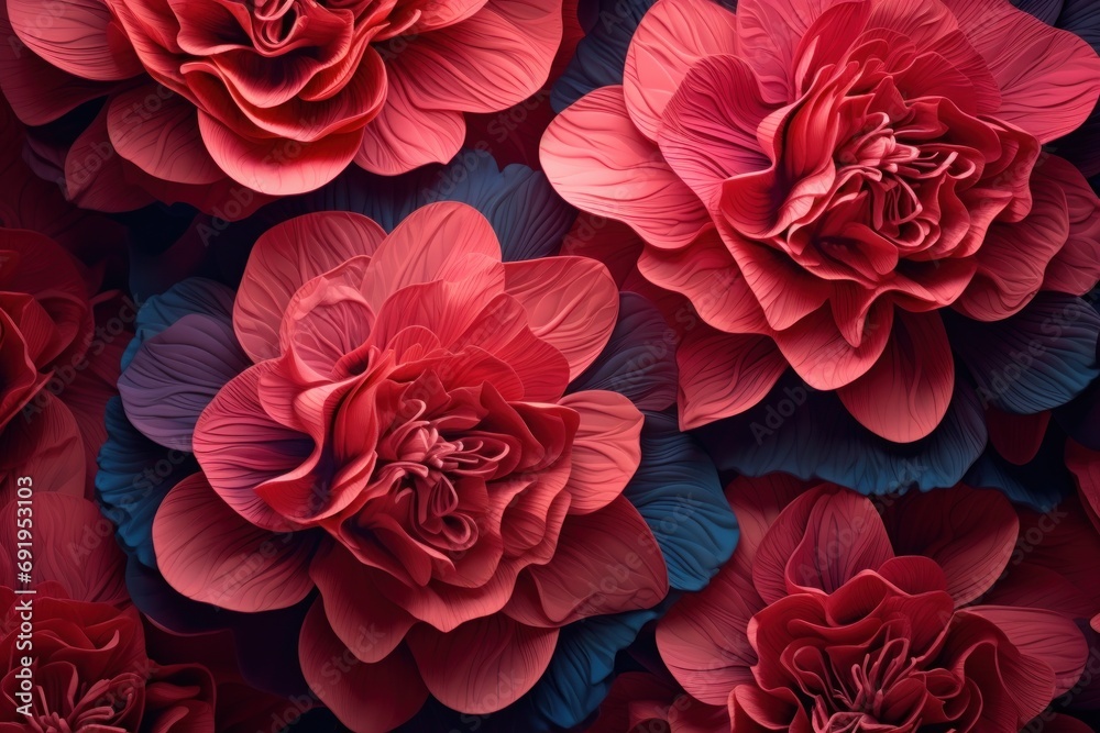  a bunch of red flowers that are in the middle of a bunch of red flowers that are in the middle of a bunch of red flowers.