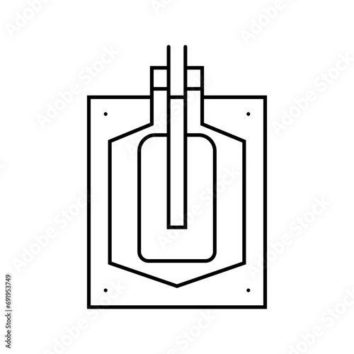 blow molding materials engineering line icon vector. blow molding materials engineering sign. isolated contour symbol black illustration