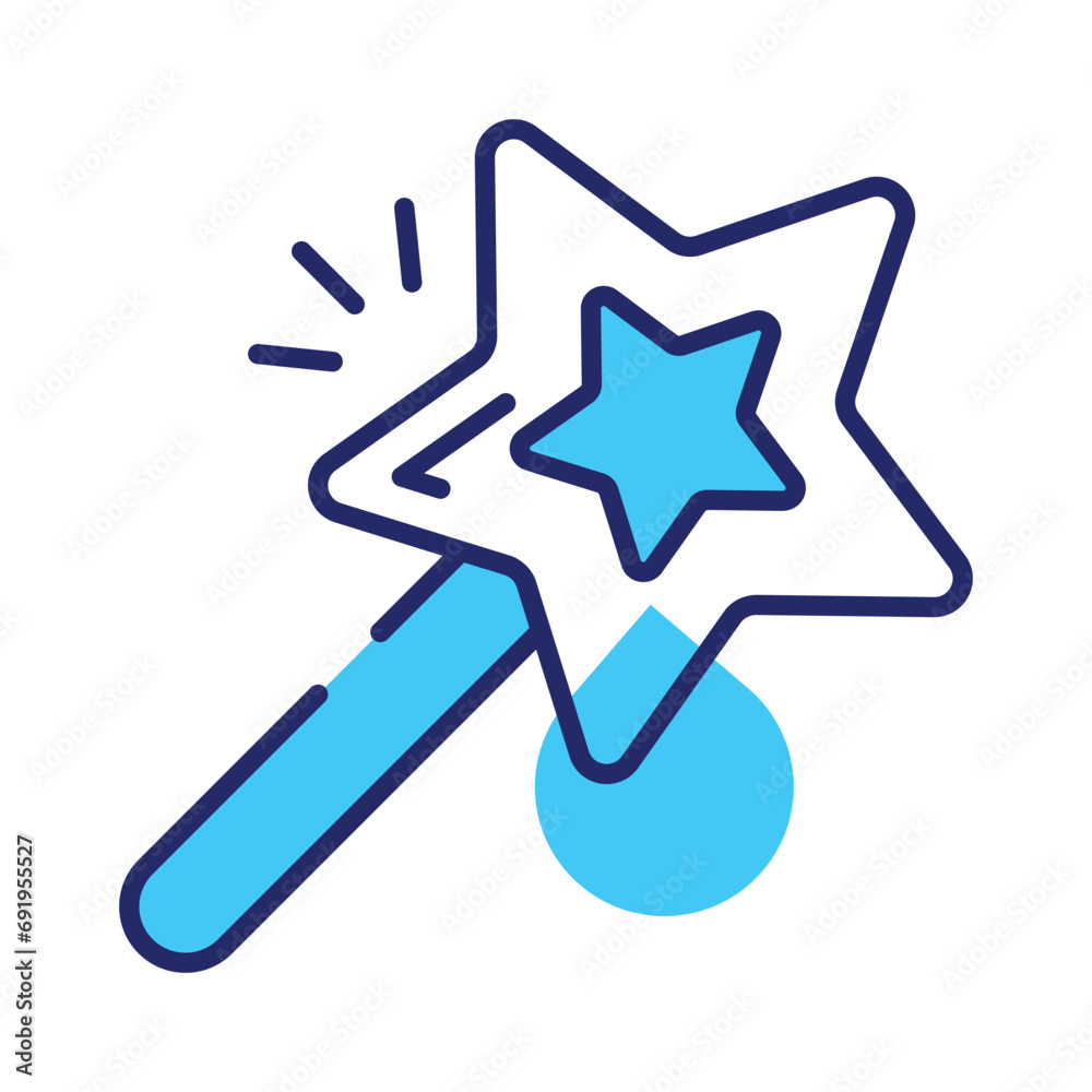 Magic wand stick vector, get hold on this amazing icon of magic stick Magic wand stick vector, get hold on this amazing icon of magic stick