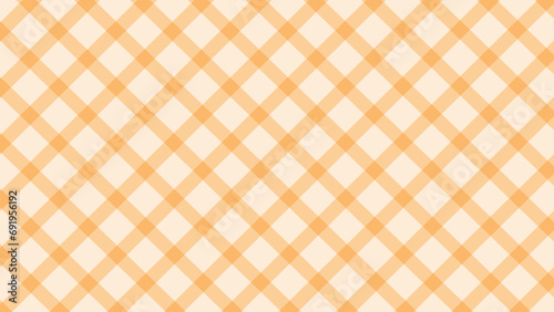 Orange seamless pattern diagonal plaid