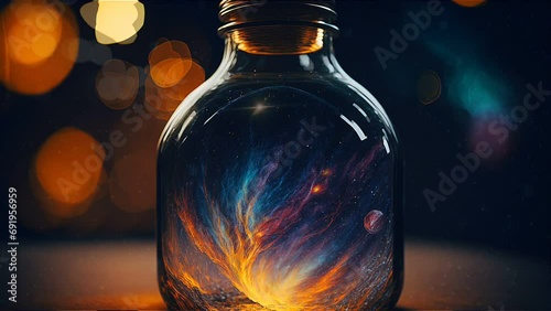 Universe inside a bottle loop