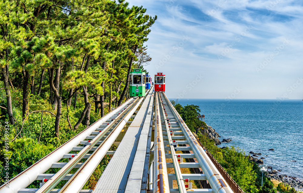 train in the park