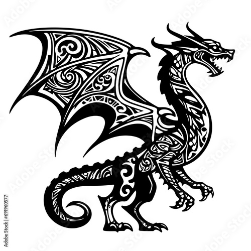A representation of the Dragon of Scotland