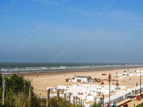 view of the beach in Belgium. 