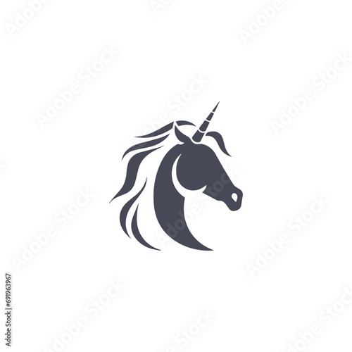 ペガサスをシンボリックに用いたロゴのベクター画像