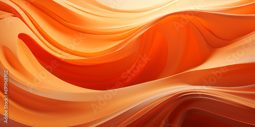 Wellenmotiv in orangen Farben als Grand Canyon als Hintergrundmotiv für Webdesign im Querformat für Banner, ai generativ