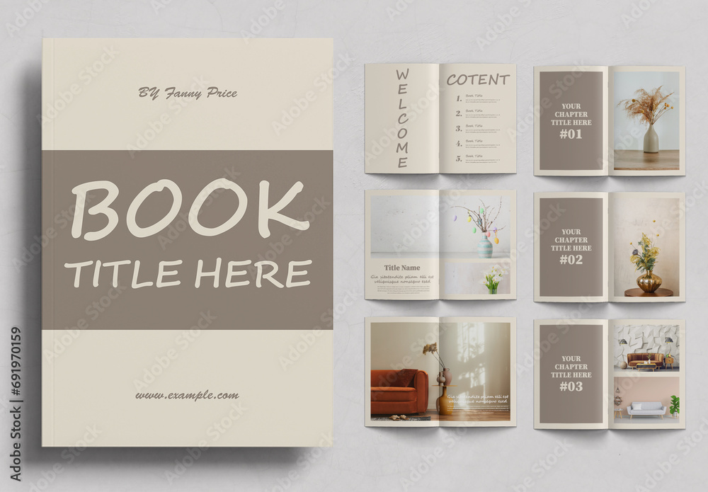 Book Template Design Stock Template | Adobe Stock