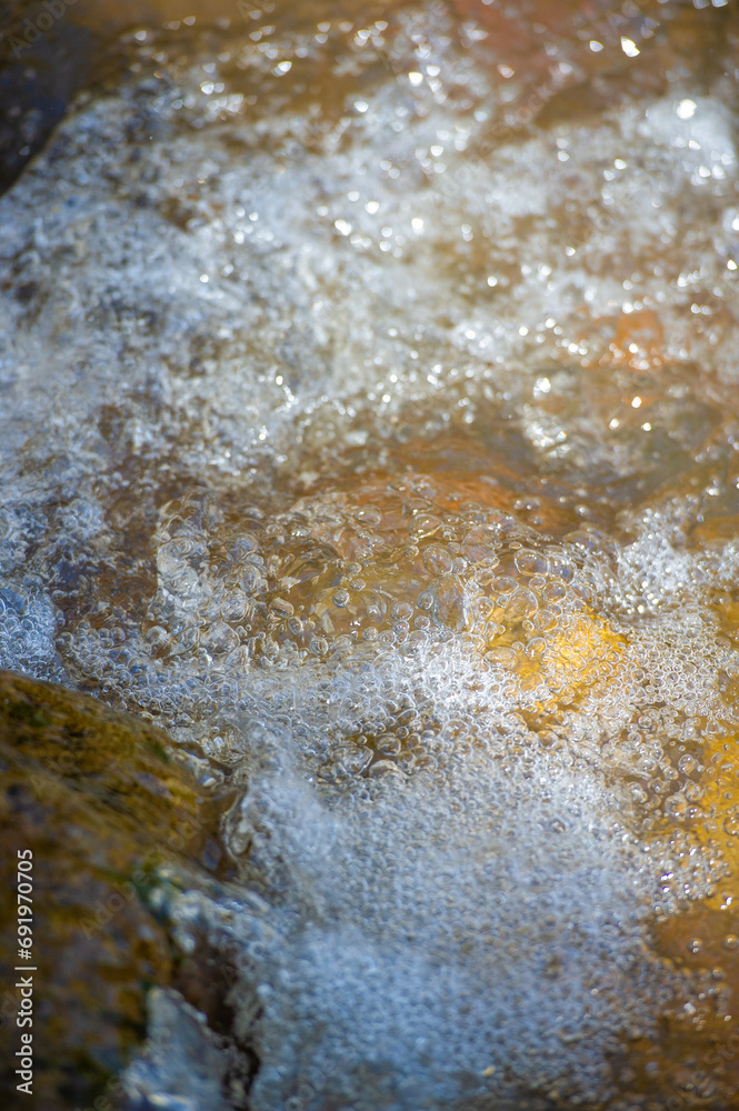 The water in a mountain stream represents fearlessness and perseverance. Finding Your Way: The concept of overcoming challenges with clarity and determination.