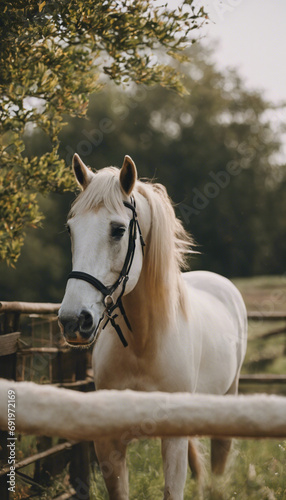 Equestrian Elegance The Majestic Beauty of Horses in Farm Life
