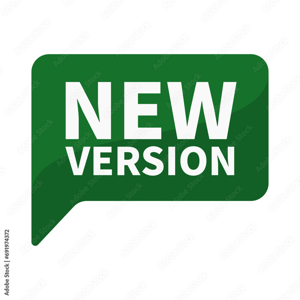 New Version In Green Rectangle Shape For Update Product Information Announcement Promotion Business Marketing Social Media
New Version In Green Rectangle Shape For Update Product Information Announcement Promotion Business Marketing Social Media