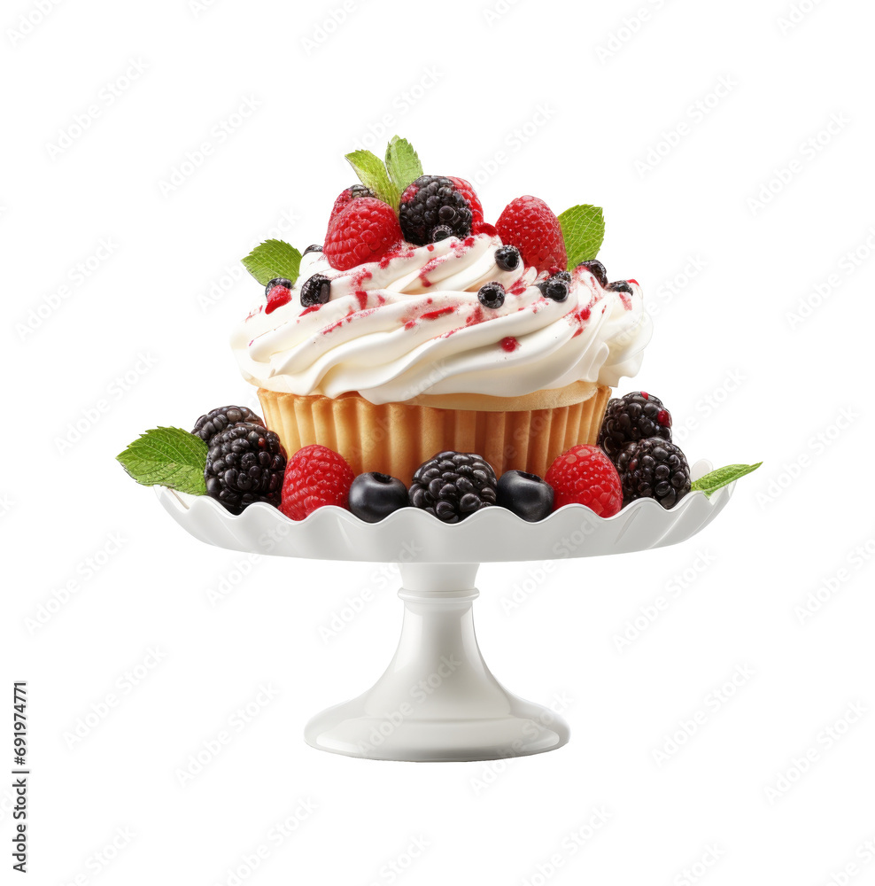 Cake stand isolated on white background Cake stand isolated on white background