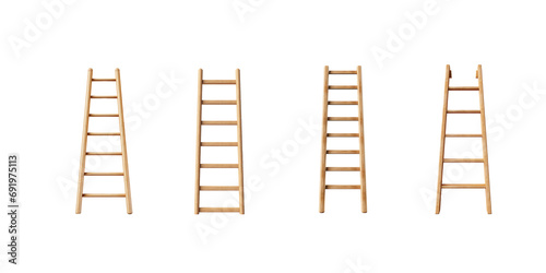 Ladder isolated on white background photo