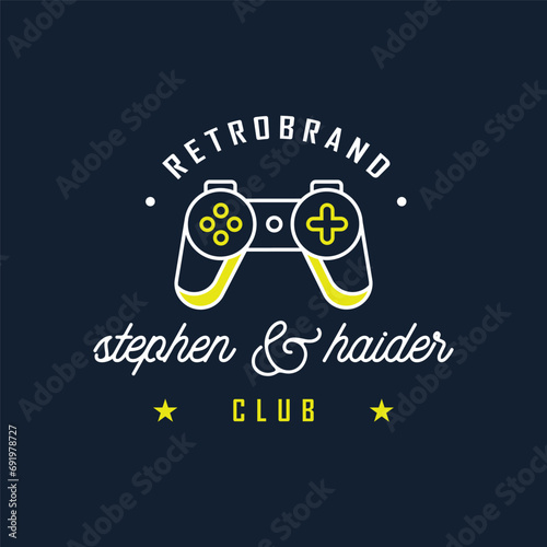 Video game controller / gamepad flat icon for apps and websites