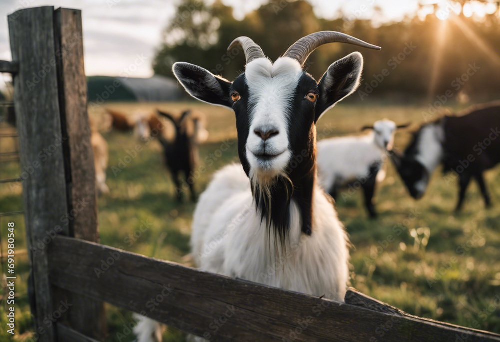 Agricultural Harmony Capturing the Essence of Farm Life with Goats Agricultural Harmony Capturing the Essence of Farm Life with Goats