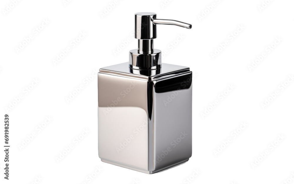Silver Color Of Elegant And Wall Mounted Soap on White or PNG Transparent Background. Silver Color Of Elegant And Wall Mounted Soap on White or PNG Transparent Background.