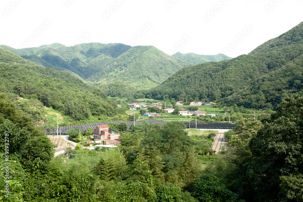 mountain village scenery