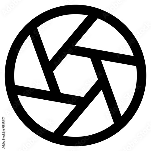 camera shutter icon vector illustration asset element