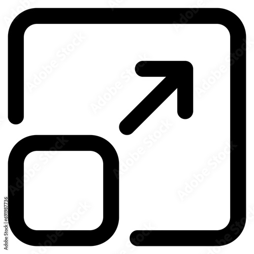 resize icon vector illustration asset element