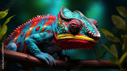 Colorful chameleon