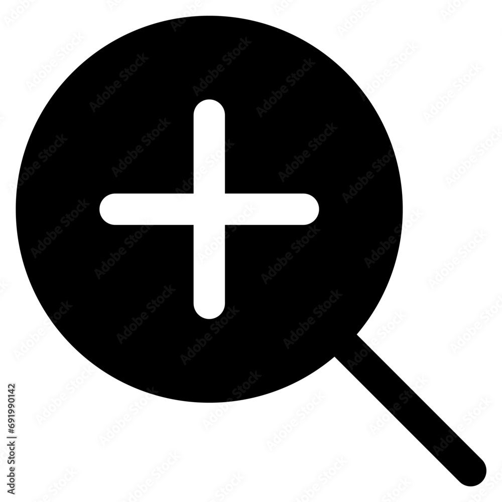 Obraz premium zoom in icon vector illustration asset element