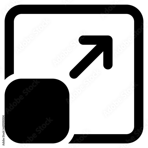 resize icon vector illustration asset element