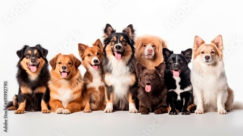 A Group of Dogs Sitting Together