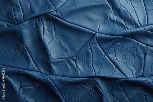  a close up of a blue cloth with a pattern of lines and lines on the surface of the surface of the fabric.