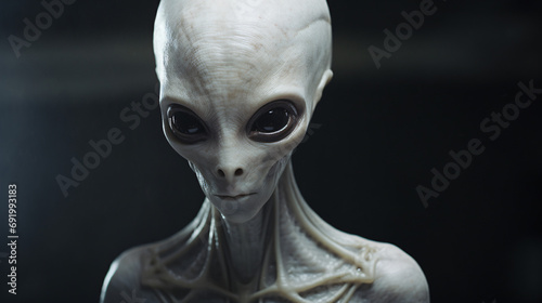 Creepy white alien