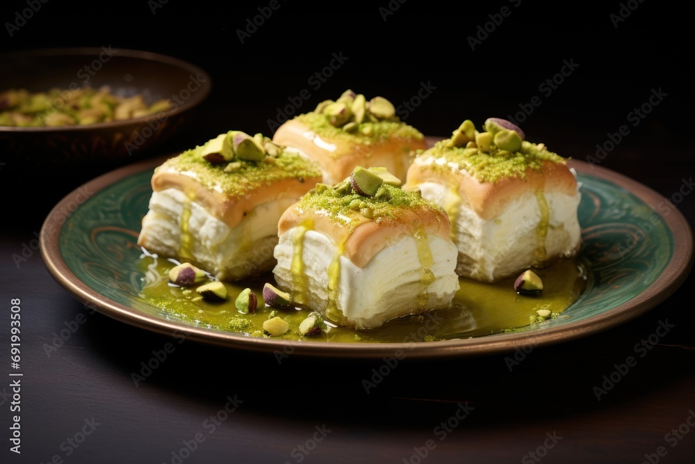 a close up of a plate of food on a table with another plate of food in the background and another plate of food in the background. a close up of a plate of food on a table with another plate of food in the background and another plate of food in the background.