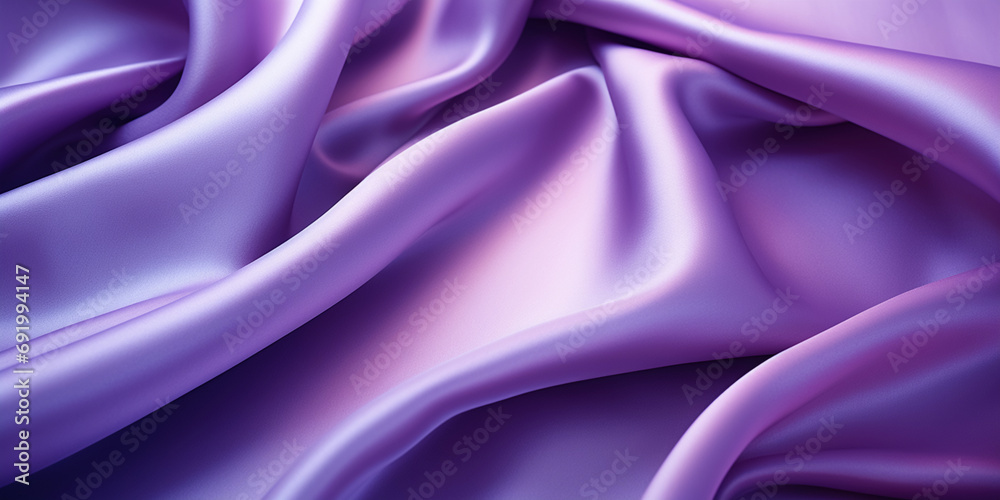 Obraz premium Texture, background, pattern. The texture of purple silk fabric. Beautiful lilac soft silk fabric.