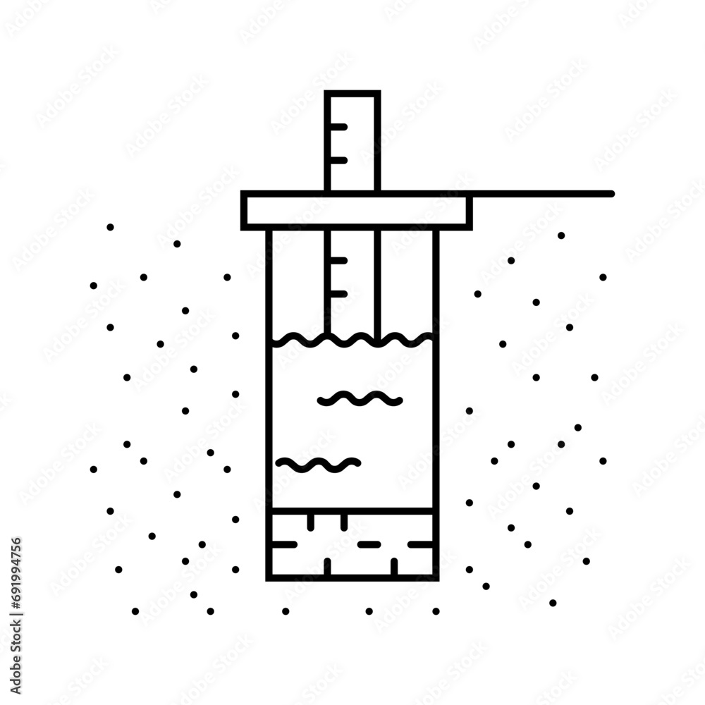 groundwater protection hydrogeologist line icon vector. groundwater protection hydrogeologist sign. isolated contour symbol black illustration