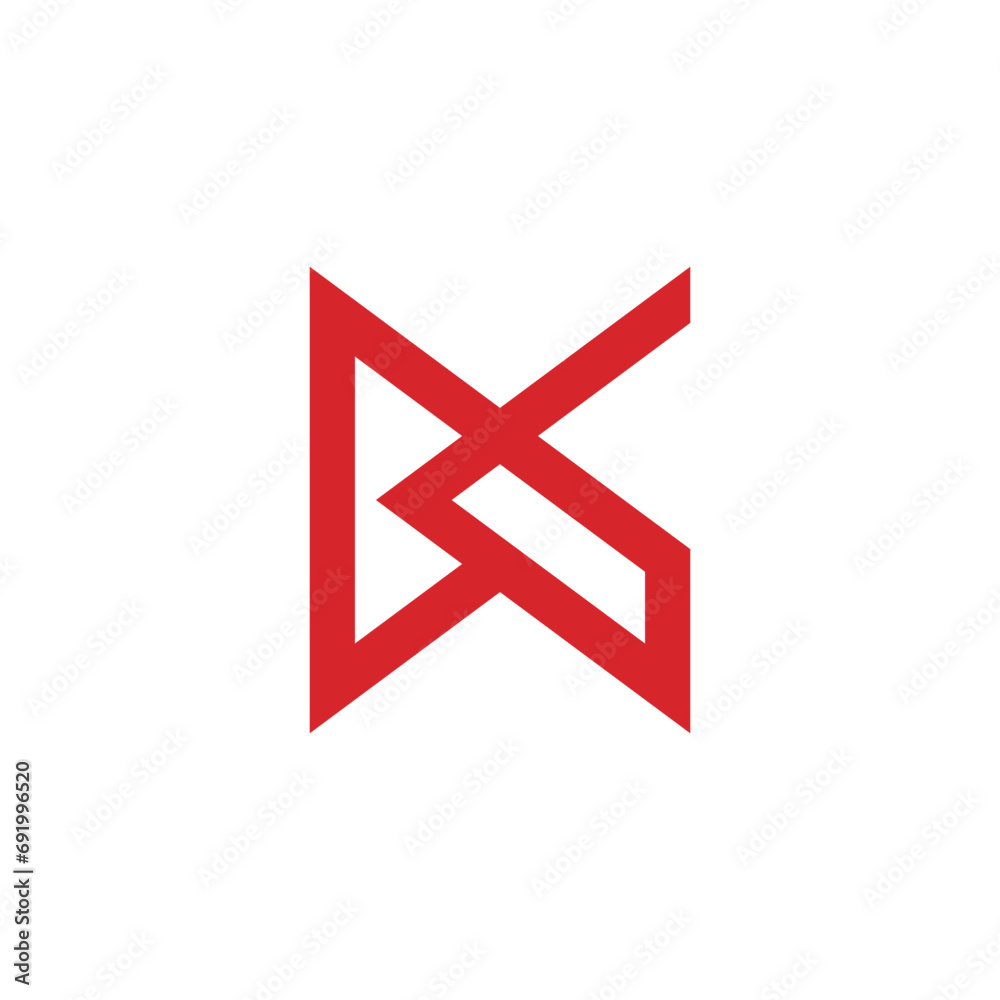 abstract letter K initial logo design template abstract letter K initial logo design template