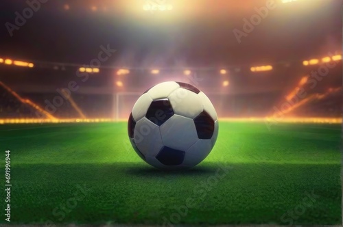 soccer ball on stadium © azait24