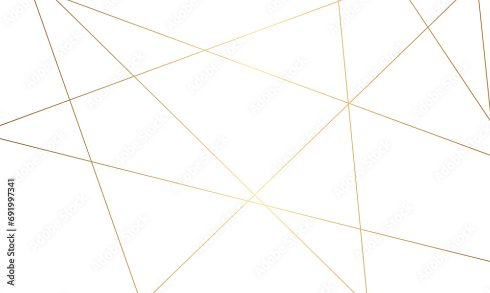 Abstract luxury golden geometric random chaotic lines with many squares and triangles shape background.	
