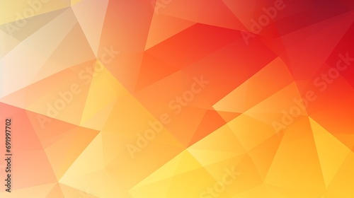 Vibrant Geometric Abstract: Yellow-Orange-Red Design with Triangles, Squares, and Lines. Modern, Futuristic Background in Color Gradient