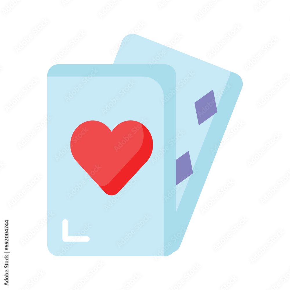Check this beautifully designed icon of playing cards in trendy style Check this beautifully designed icon of playing cards in trendy style