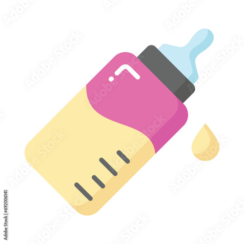 Check this beautiful icon of feeder in modern style, milk feeder bottle vector