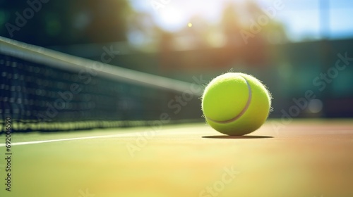 Tennis Ball on the Court © Polypicsell