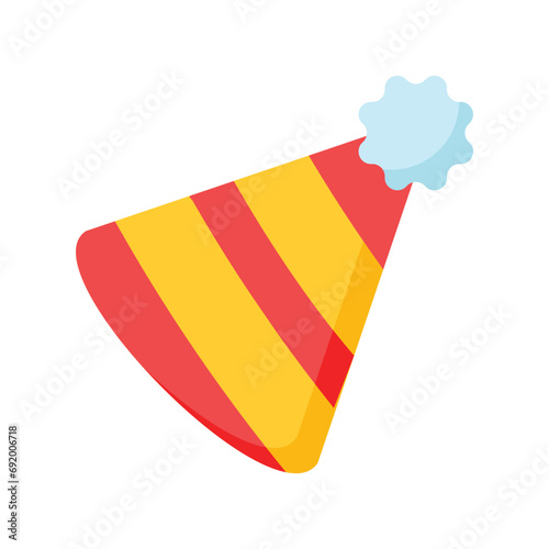 Get your hands on this carefully crafted icon of party hat in trendy style