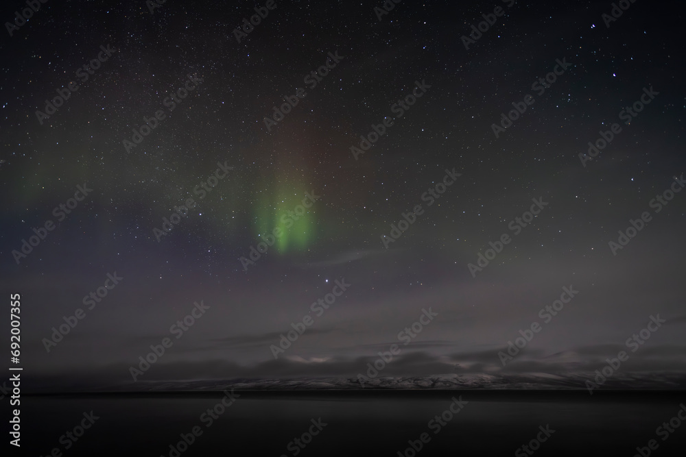 Northern lights over Abisko area during December, Sweden Northern lights over Abisko area during December, Sweden