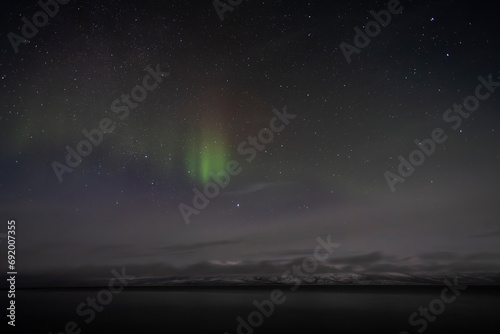 Northern lights over Abisko area during December, Sweden