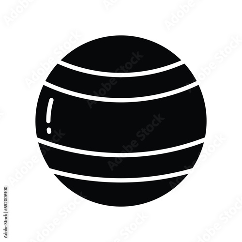 Check this amazing icon of playing ball, kids plaything vector photo