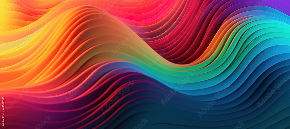 colorful wave pattern, gradation 19