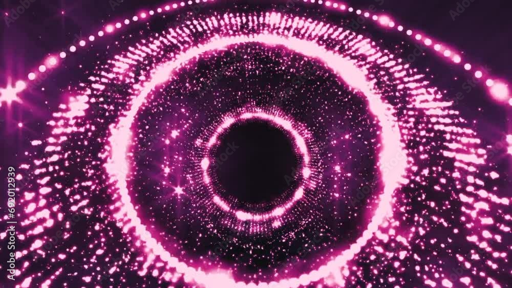 Purple particles lights galaxy animation 