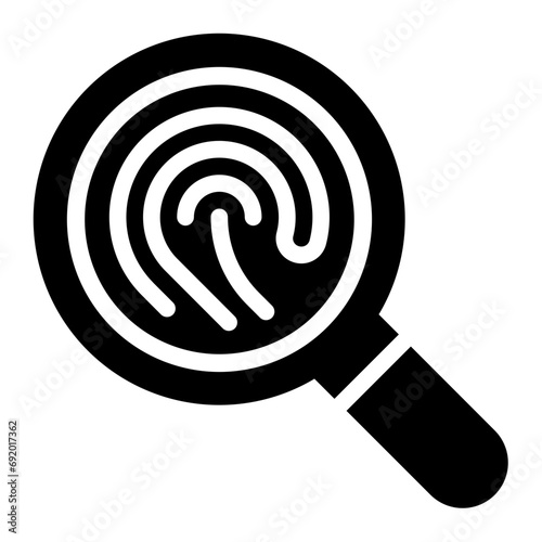 fingerprint glyph icon