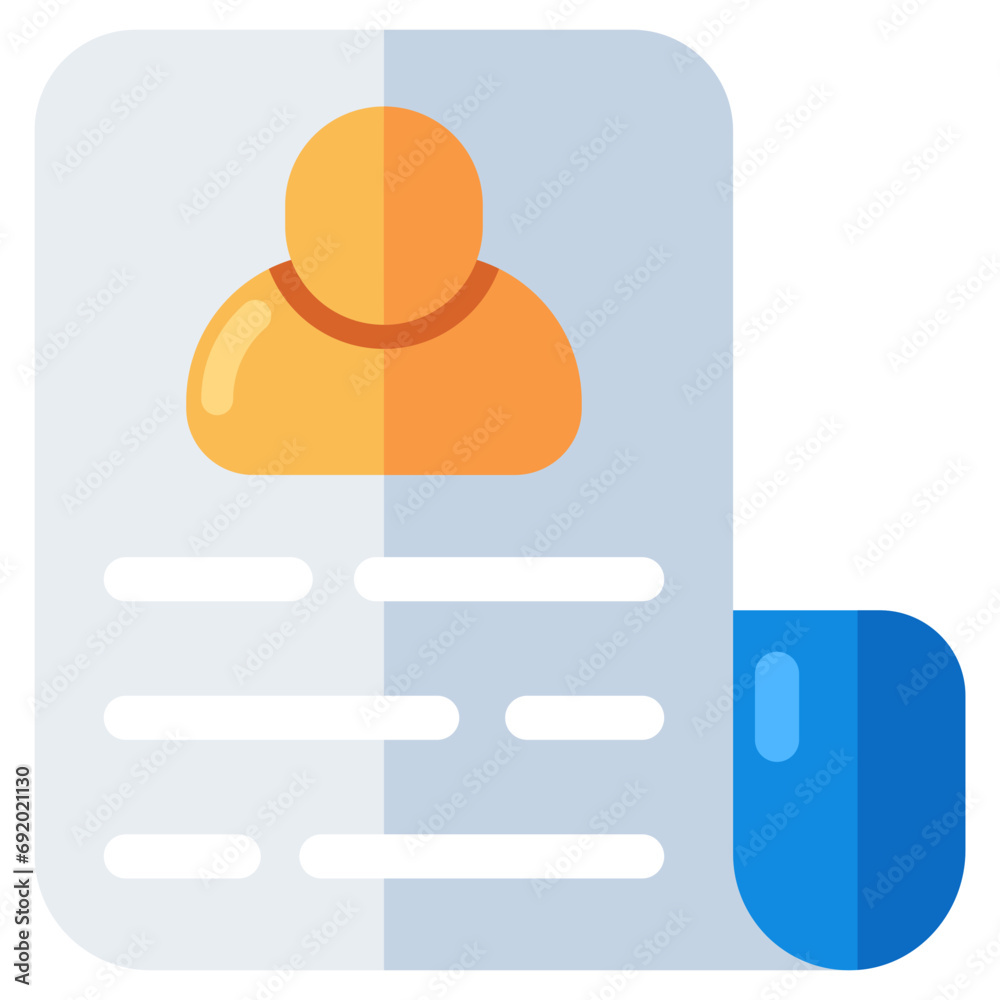 Editable design icon of cv, editable vector Editable design icon of cv, editable vector