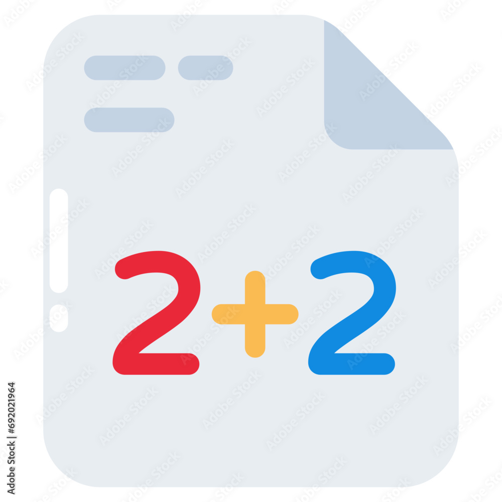 Obraz premium Perfect design icon of math class